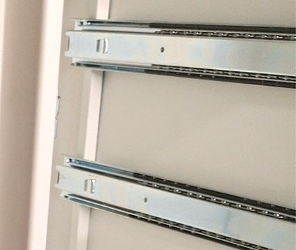 Second extraction movable cabinet