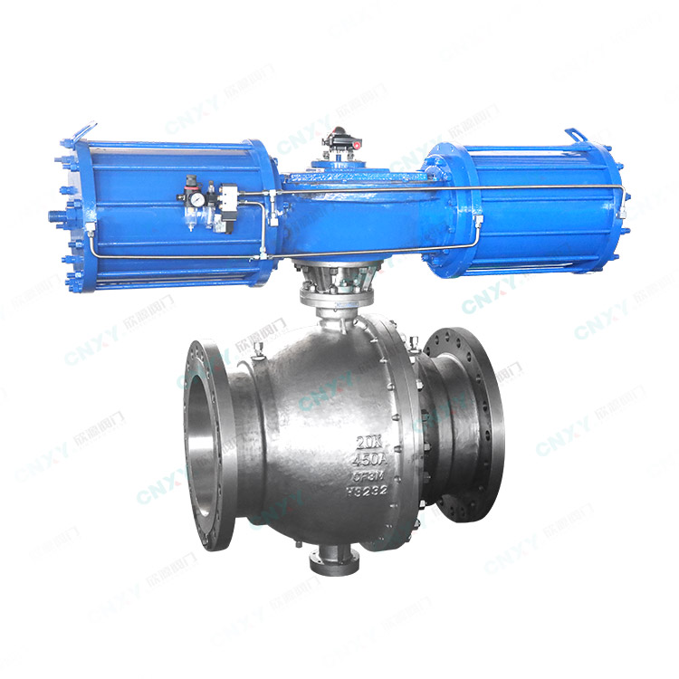 氣動（dòng）固定式法蘭球閥